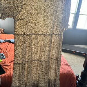 Leopard Print Maxi Dress